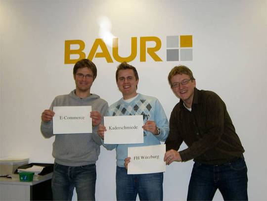 E-Commerce students at Baur-Versand company