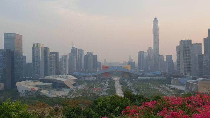 Here you can see an image of Shenzhen city centre