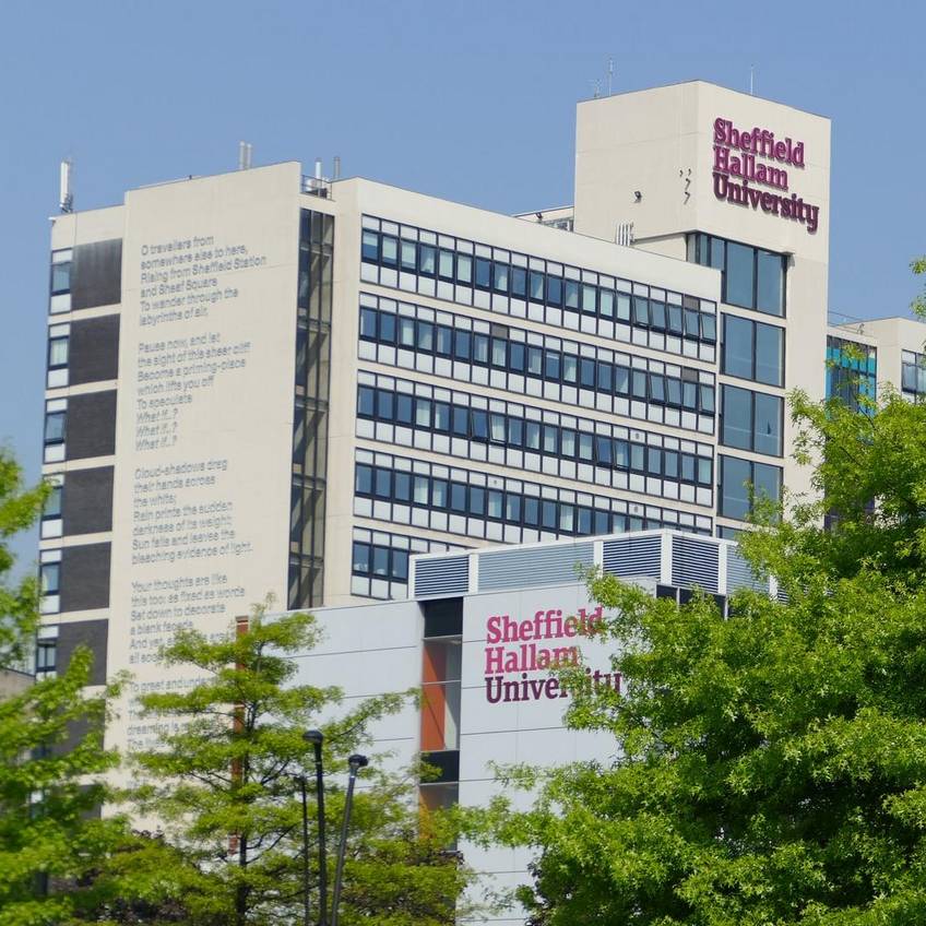 Hier ist ein Bild der Sheffield Hallam University zu sehen.