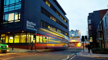 Foto eines Gebäudes der Sheffield Hallam University